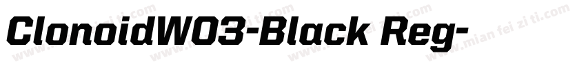 ClonoidW03-Black Reg字体转换